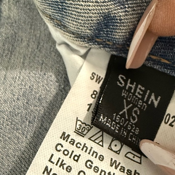 SHEIN Light Blue Wash Wide-Leg Jeans - Size XS - Picture 7 of 9